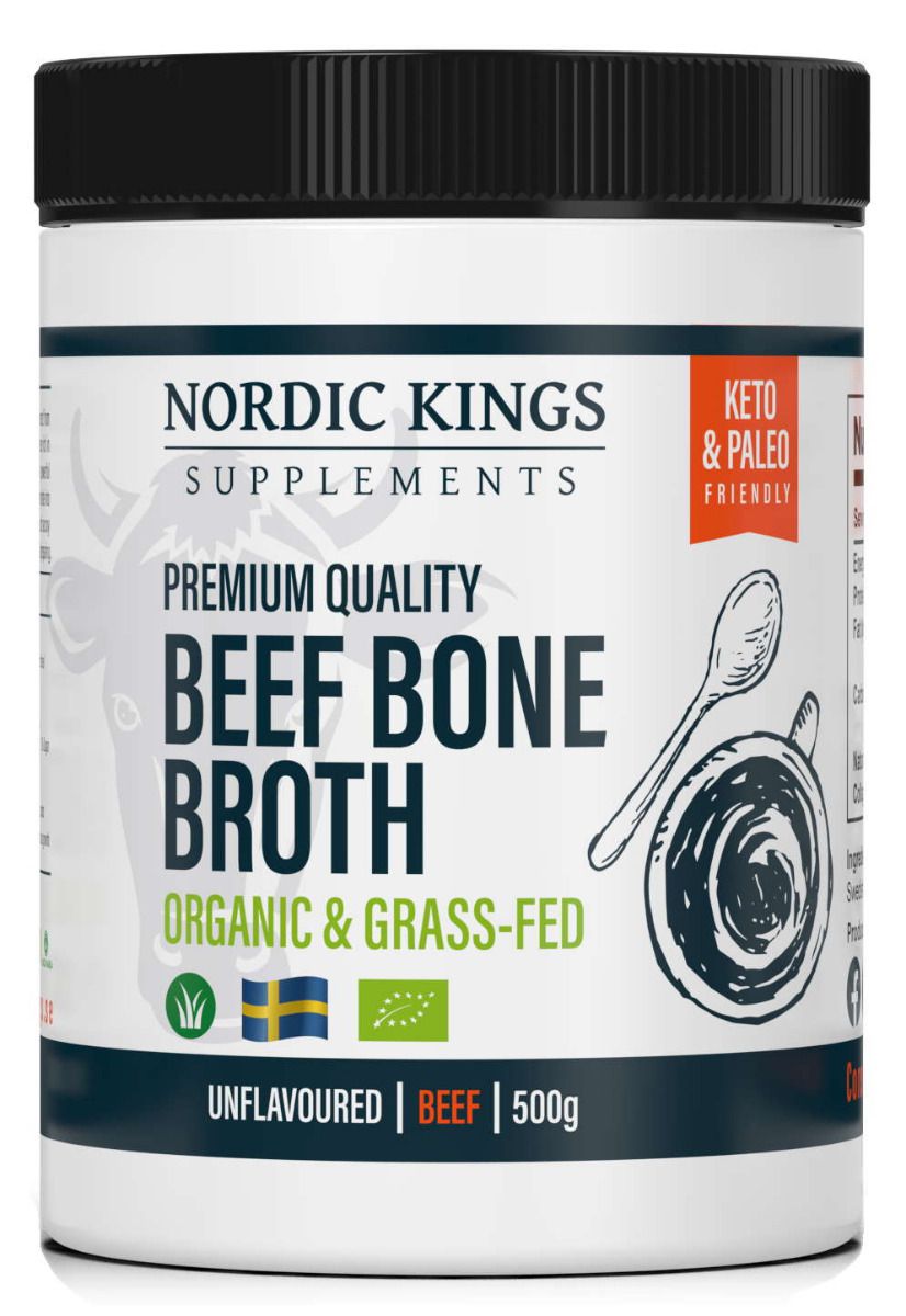 Organic Beef Bone Broth Premium - Grass Fed - Collageen - 500mg Top Merken Winkel